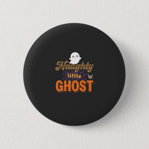 Chapa Redonda De 5 Cm Diseño de fantasma travieso pequeño de Halloween