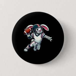 Chapa Redonda De 5 Cm Diseño de fútbol de Pascua para niños conejo de Pa
