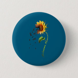 Chapa Redonda De 5 Cm Diseño de girasol superviviente de concienciación