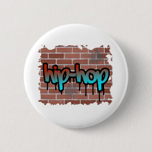 Chapa Redonda De 5 Cm diseño de grafiti hip hop