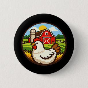 Chapa Redonda De 5 Cm Diseño de granja de pollos Soporte para pollos Rn
