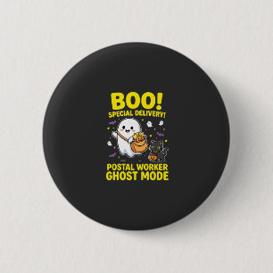 Chapa Redonda De 5 Cm Diseño de Halloween del modo fantasma del trabajad
