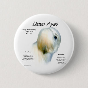 Chapa Redonda De 5 Cm Diseño de historia de los simios de Lhasa