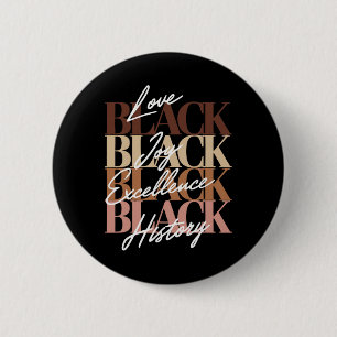 Chapa Redonda De 5 Cm Diseño de Historia Negra para Mujeres Amor Negro M