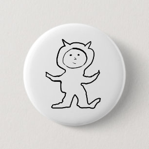 Chapa Redonda De 5 Cm Diseño de Jammies para Niños de Oídos Bitty