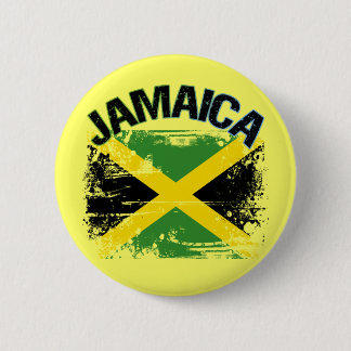 Chapa Redonda De 5 Cm Diseño de la bandera de Jamaica del estilo del