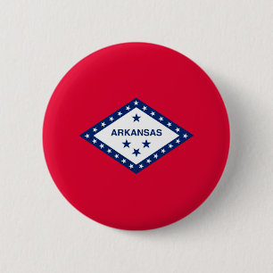 Chapa Redonda De 5 Cm Diseño de la bandera del estado de Arkansas