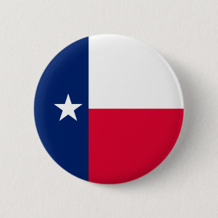 Chapa Redonda De 5 Cm Diseño de la bandera del estado de Tejas