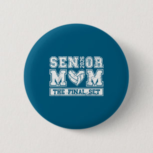 Chapa Redonda De 5 Cm Diseño de la clase de mamá sénior de voleibol 2026