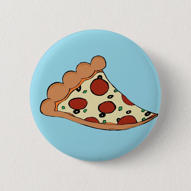 Chapa Redonda De 5 Cm Diseño de la pizza (Anverso)