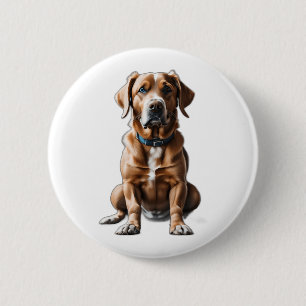 Chapa Redonda De 5 Cm diseño de logotipo perro camiseta