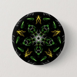 Chapa Redonda De 5 Cm Diseño de manala de humo verde