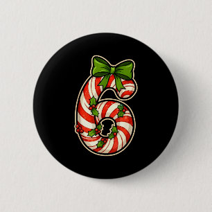 Chapa Redonda De 5 Cm Diseño de meme divertido seis siete 6 7 de Navidad