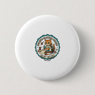 Chapa Redonda De 5 Cm Diseño de Moda de Costura Gato Regalo para Amantes