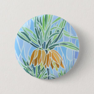Chapa Redonda De 5 Cm Diseño de mosaico floral