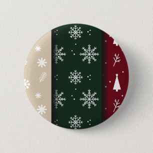 Chapa Redonda De 5 Cm Diseño de Navidad y Año Nuevo