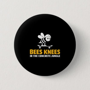 Chapa Redonda De 5 Cm Diseño de patinaje Bees Knees
