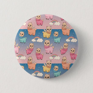 Chapa Redonda De 5 Cm Diseño de patrones mágicos de unicornio y estrella