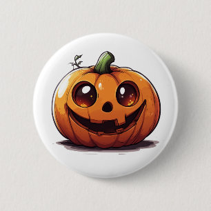 Chapa Redonda De 5 Cm Diseño de personalizado de calabaza de Halloween e