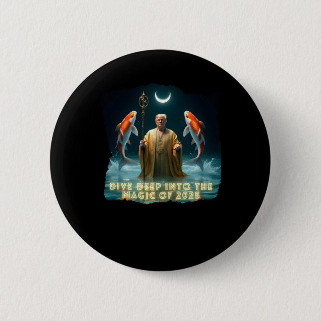 Chapa Redonda De 5 Cm Diseño de Pisces 2025 (Anverso)