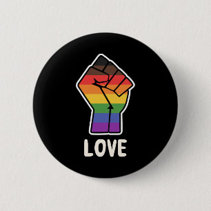 Chapa Redonda De 5 Cm Diseño de puño de orgullo alternativo para el amor