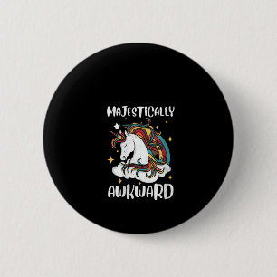 Chapa Redonda De 5 Cm Diseño de regalo de unicornio majestuosamente torp