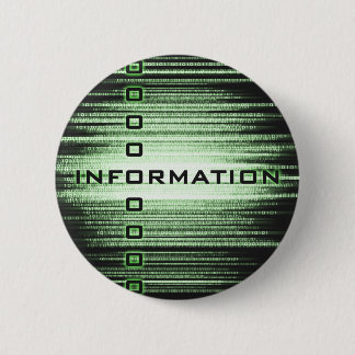 Chapa Redonda De 5 Cm Diseño de texto de información