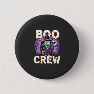 Chapa Redonda De 5 Cm Diseño de vector de familia zombie de Halloween Bo