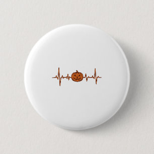 Chapa Redonda De 5 Cm Diseño de vector vintage de calabaza latido de Hal
