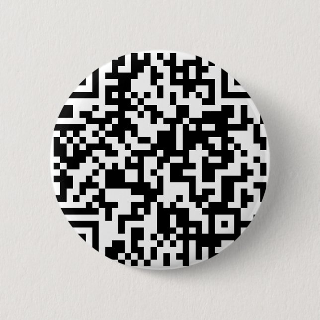 Chapa Redonda De 5 Cm Diseño del código de QR (Anverso)