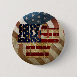 Chapa Redonda De 5 Cm Diseño del Viejo 4 de Julio Día de la Independenci