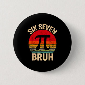 Chapa Redonda De 5 Cm Diseño divertido 3.14 67 6 7 meme lindo nerd de ma