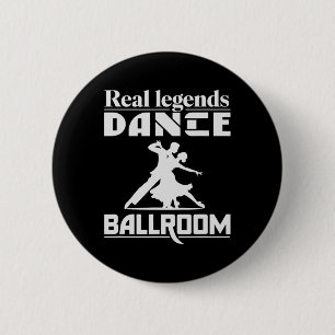 Chapa Redonda De 5 Cm Diseño divertido de baile en salón de baile para b