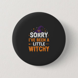 Chapa Redonda De 5 Cm Diseño divertido de cita de brujita de Halloween