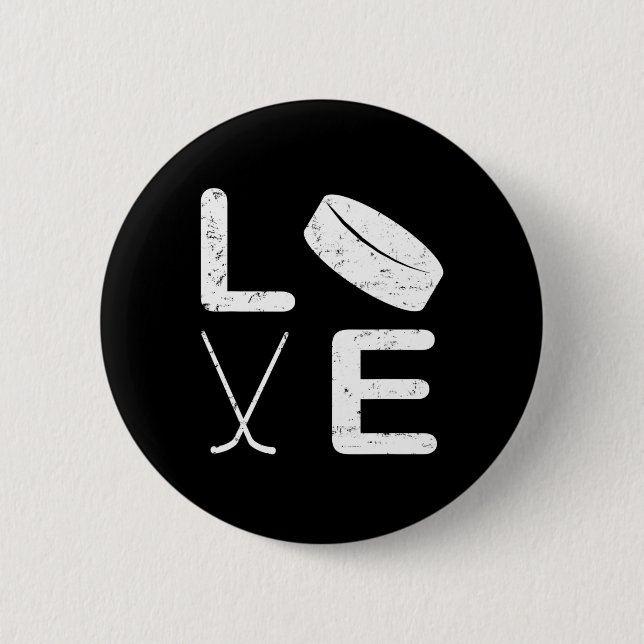 Chapa Redonda De 5 Cm Diseño divertido de hockey para niños hombres hock (Anverso)