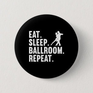 Chapa Redonda De 5 Cm Diseño divertido de salón de baile para los hombre