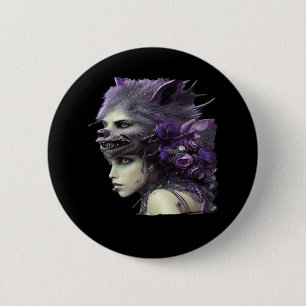 Chapa Redonda De 5 Cm Diseño divertido de Whimsigoth para Halloween