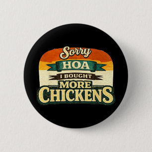 Chapa Redonda De 5 Cm Diseño divertido para dueño de pollos de patio - A