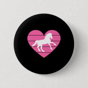 Chapa Redonda De 5 Cm Diseño en forma de corazón de caballo - Caballo de