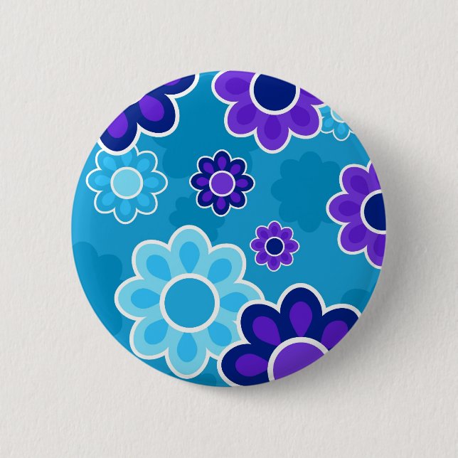 Chapa Redonda De 5 Cm Diseño floral (Anverso)