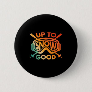 Chapa Redonda De 5 Cm Diseño genial de esquí para hombres mujeres esquia