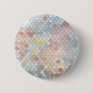 Chapa Redonda De 5 Cm Diseño geométrico de patrones de patrones de color