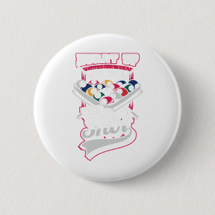 Chapa Redonda De 5 Cm Diseño Hilarante Para Los Aficionados Al Snooker Y