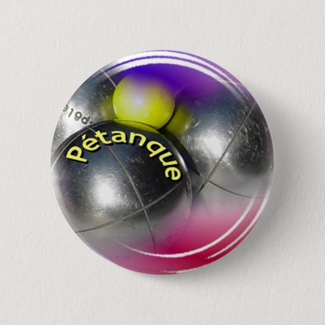Chapa Redonda De 5 Cm Diseño moderno para Petanque (Anverso)