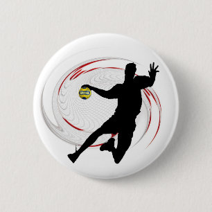 Chapa Redonda De 5 Cm Diseño moderno y sofisticado del balonmano del jug