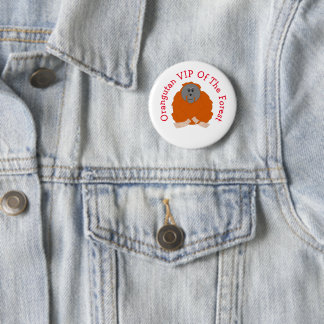 Chapa Redonda De 5 Cm Diseño orangután personalizado