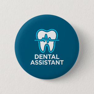 Chapa Redonda De 5 Cm Diseño Rda De Latido De Corazón Dental