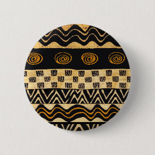 Chapa Redonda De 5 Cm Diseño Shaman Tribal Africano