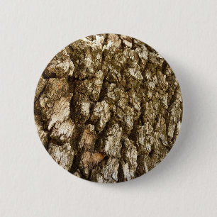 Chapa Redonda De 5 Cm Diseño Texturizado Natural de Corteza de Árbol II