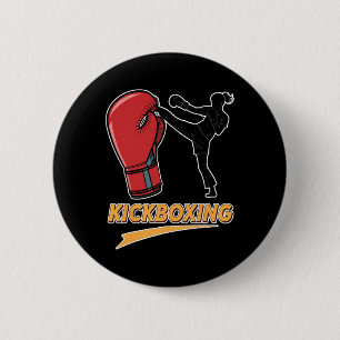 Chapa Redonda De 5 Cm Diseño único de guante de boxeo kickboxing